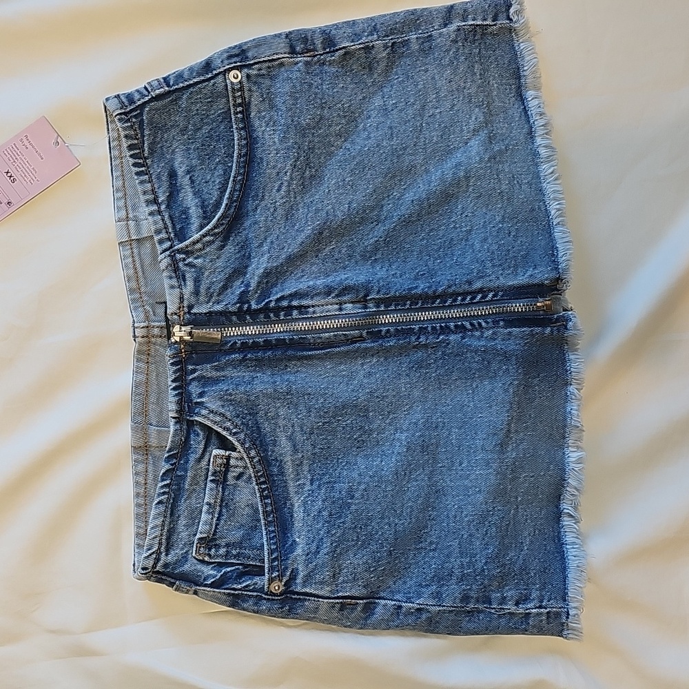 Wild Fable Light Blue Denim Skort